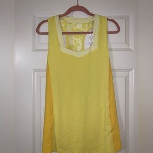 Crowned Athletics, new with tags, yellow flowy top